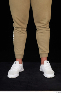 Grigory brown sweatpants calf dressed sports white sneakers 0001.jpg